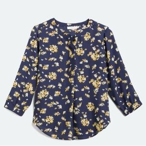 Lush Martha Button Detail Blouse